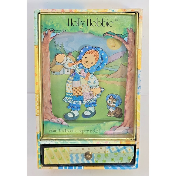 1981 American Greetings Holly Hobbie Dancing Music Box My Favorite Things Works - Picture 1 of 13